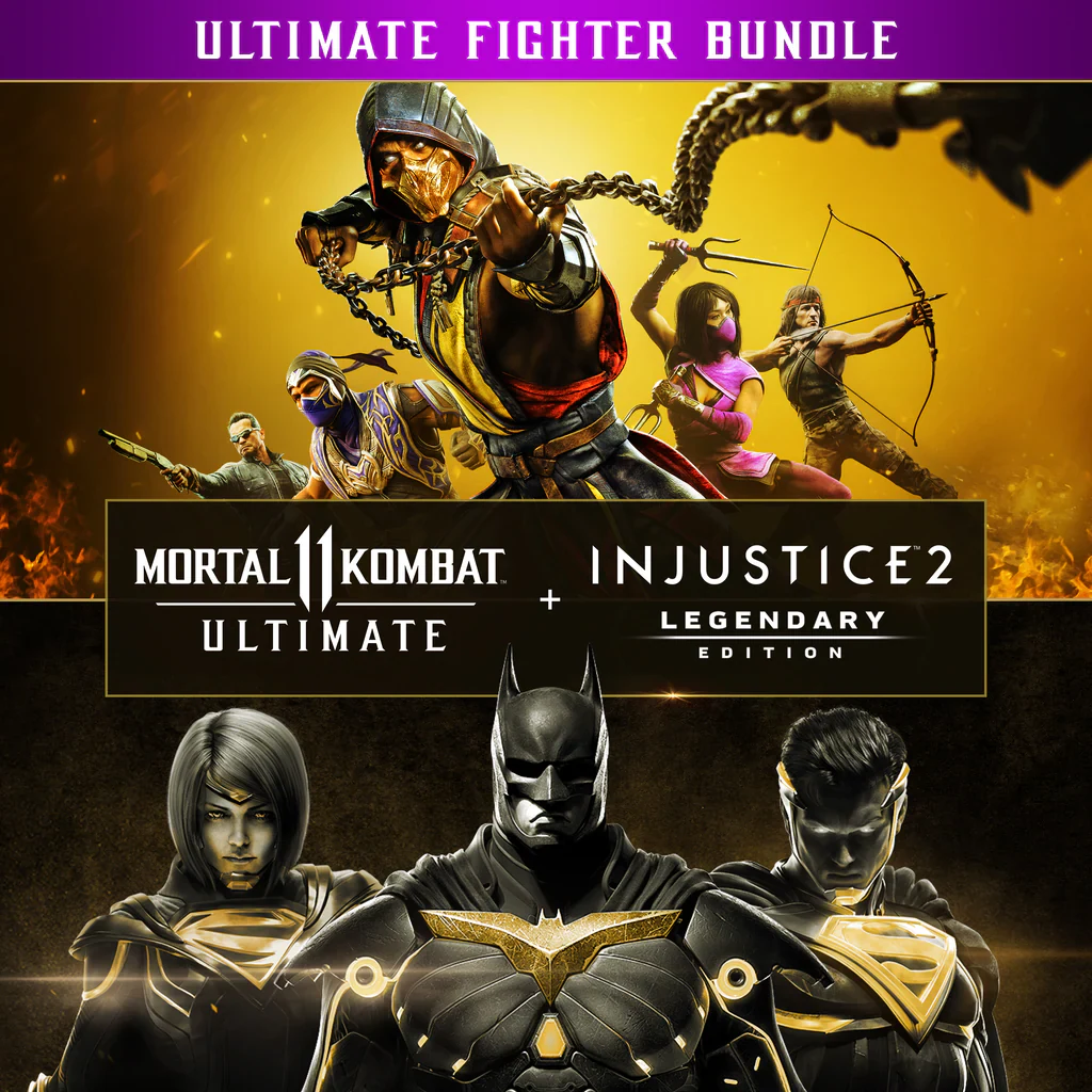 Portada de Mortal Kombat 11 Ultimate + Injustice 2 Leg. Edition