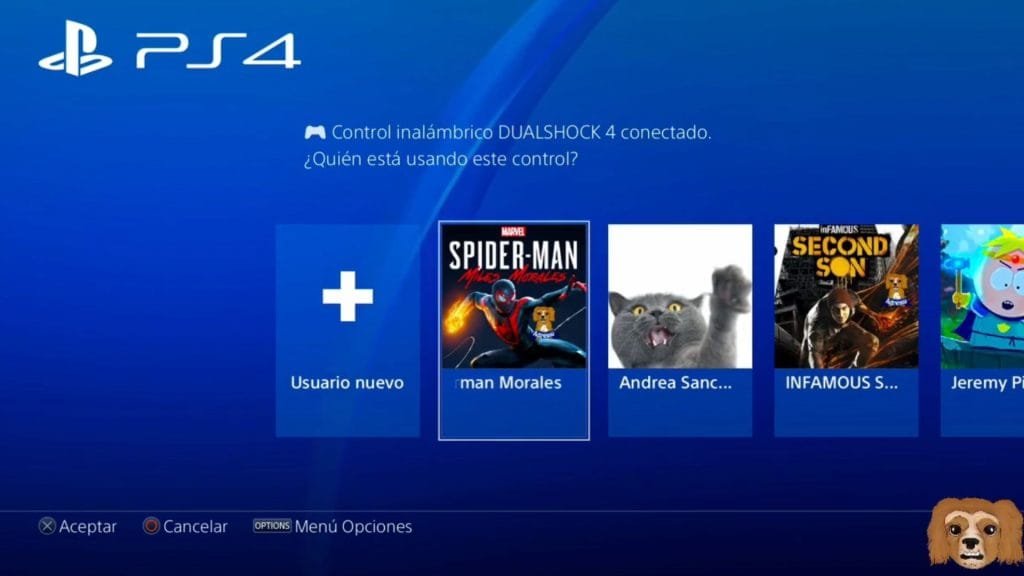 Ingresar al usuario del juego alquilado PS4