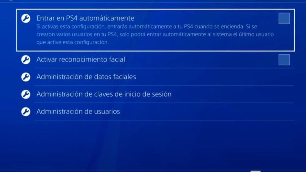 Eliminar usuario PS4