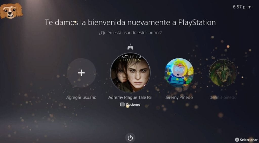 Ingresar al usuario del juego alquilado en PS5