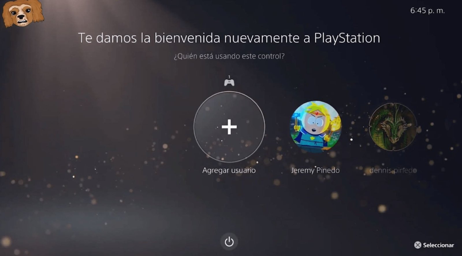 Agregar usuario PS5