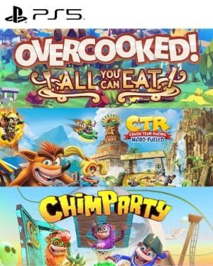 Overcooked! All You Can Eat + Chimparty +  Crash Team Racing (Play Station 5)