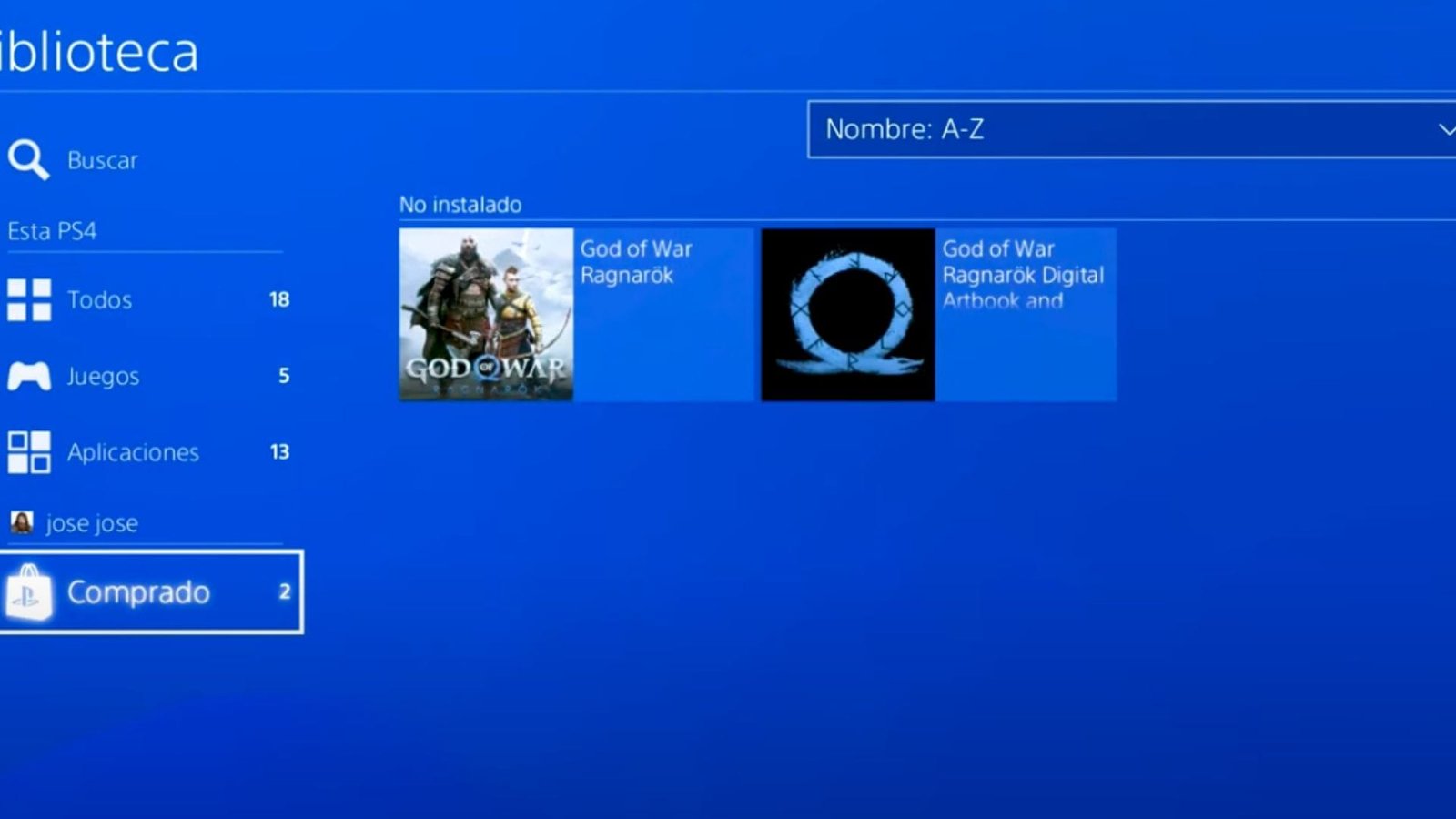 Descargar juego comprado PS4