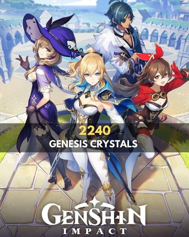 Genshin Impact - 2240 Genesis Crystals